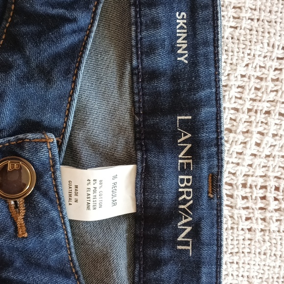 Lane Bryant dark blue skinny jeans size 16 regular - Picture 5 of 5